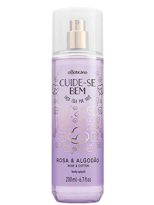 Cuide-Se Bem Rosa E Algodão